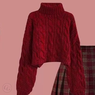 紅色/毛衣/單品