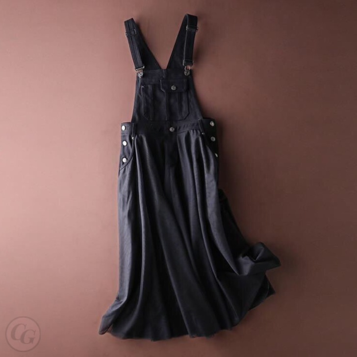 黑色背帶裙/單品