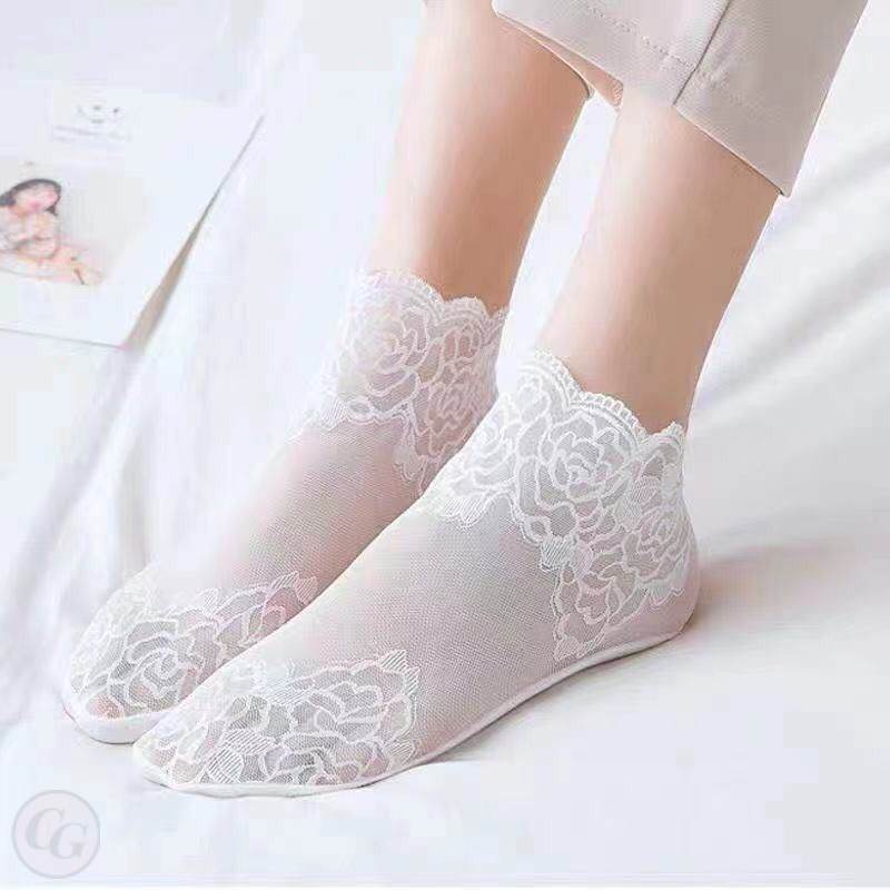 玫瑰絲襪（白色）